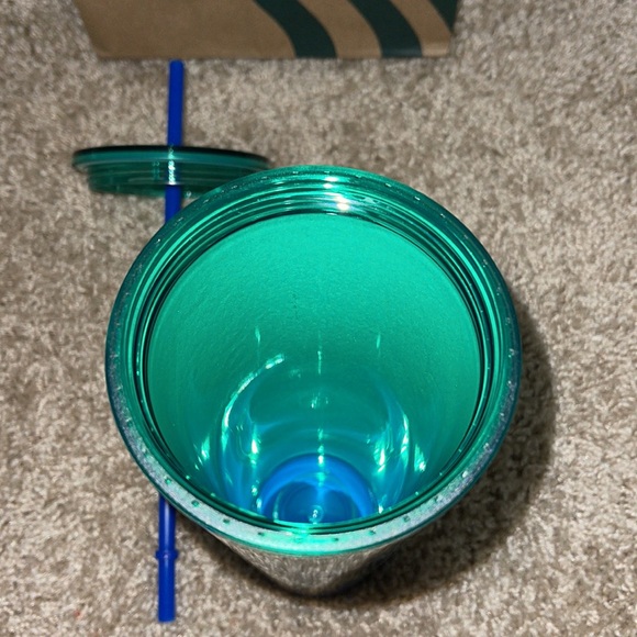 Starbucks “SPEARMINT WAVE” Venti cold cup coffee tumbler 24 oz HOLIDAY 2022 - Picture 6 of 7
